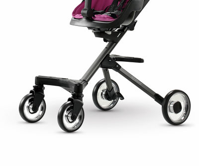 Vaaleanpunainen QPlay Easy lastenvaunut 3-in-1 -mallina.