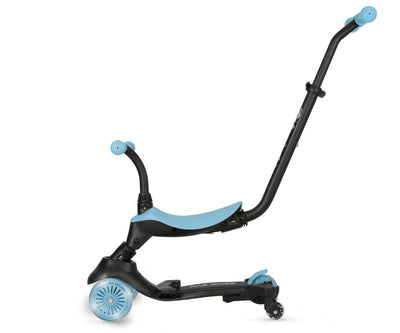 Kolmipyöräinen potkulauta, siniväri, säädettävä, 3-in-1