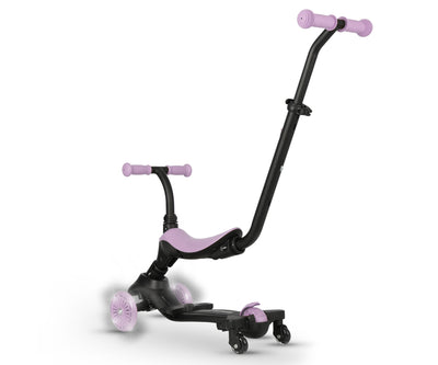 Kolmipyöräinen violetti potkulauta lapsille