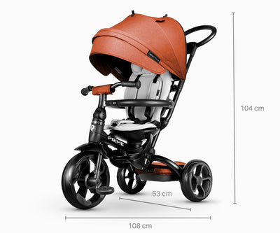 Qplay Kolmipyörä Prime Orange - Vuodevaatteet.fi