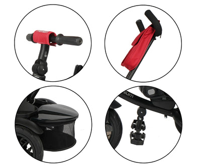 Qplay Premium Punainen Kolmipyörä - Vuodevaatteet.fi