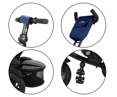 Qplay Premium Sininen Kolmipyörä - Vuodevaatteet.fi