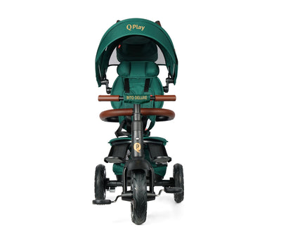 Qplay Rito Deluxe Vihreä Kolmipyörä - Vuodevaatteet.fi