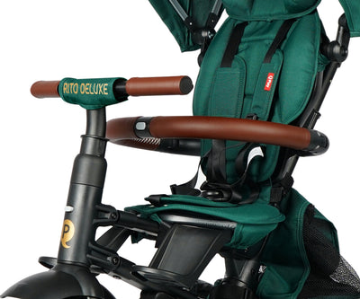 Qplay Rito Deluxe Vihreä Kolmipyörä - Vuodevaatteet.fi