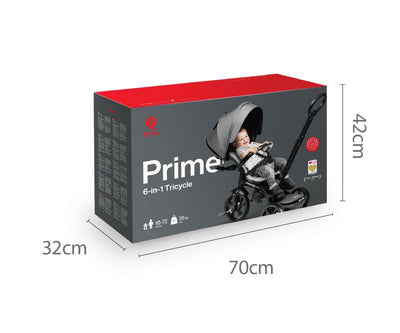 Lasten kolmipyörä New Prime Harmaa