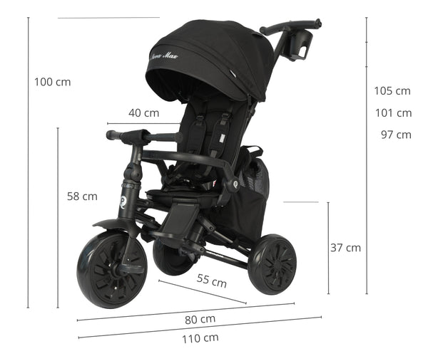 Qplay - Qplay Nova Max kolmipyörä Black