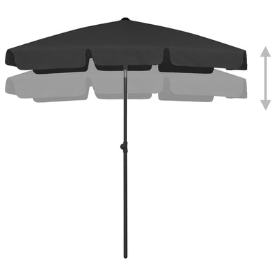 Rantavarjo musta 180x120 cm