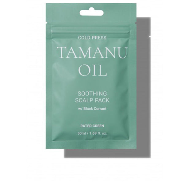Rated Green Cold press tamanu oil rauhoittava päänahan hoito 50 ml | Vuodevaatteet.fi