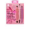 Real Techniques Double Time Brush + Last Case 4 Pcs | Vuodevaatteet.fi