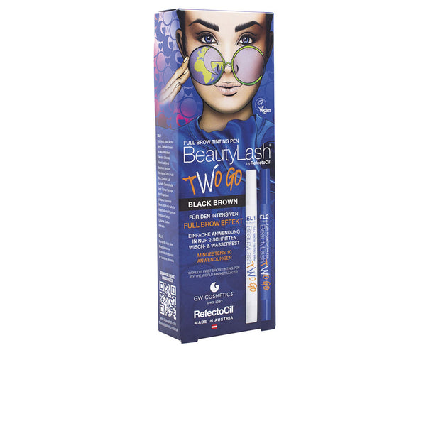 Refectocil Beauty lash two go kulmakarvojen sävytys #black brown 2 u | Vuodevaatteet.fi
