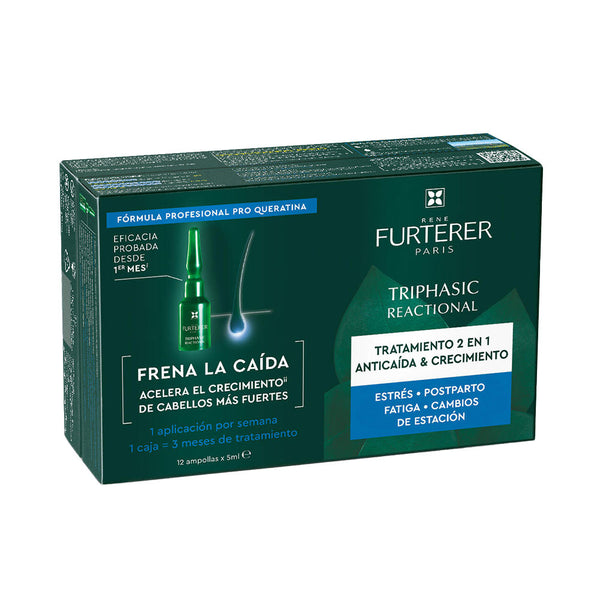 Rene Furterer Triphasic Reaccional Anti-Hair Loss Ritual Ampoules 12 X 5 Ml | Vuodevaatteet.fi