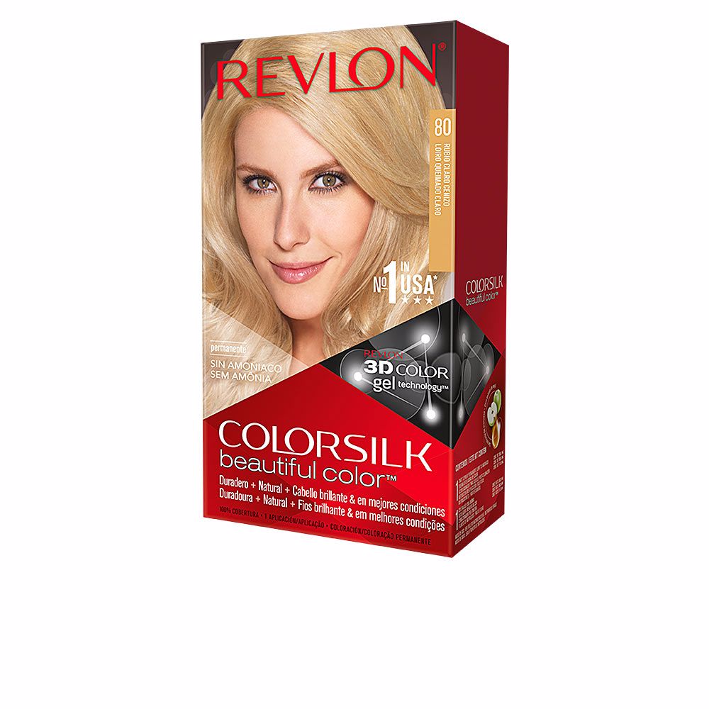Revlon Mass Market Colorsilk väriaine #80-vaalea tuhkablondi 1 kpl | Vuodevaatteet.fi