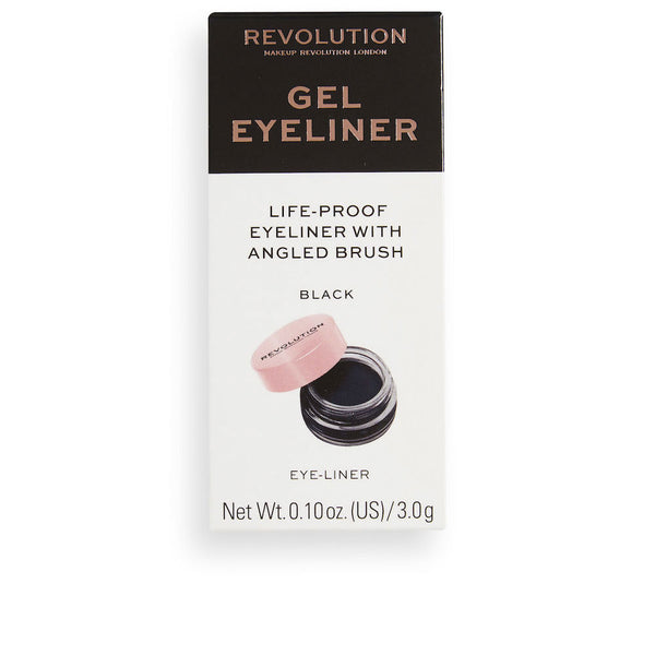 Revolution Make Up Gel eyeliner life-proof #black 3 g | Vuodevaatteet.fi