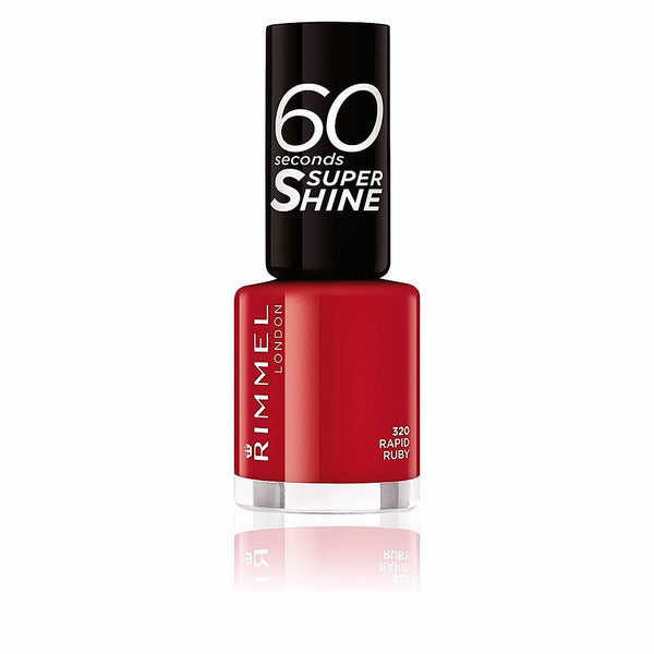 Rimmel London 60 seconds super shine kynsilakka #320-rapid ruby 8 ml | Vuodevaatteet.fi