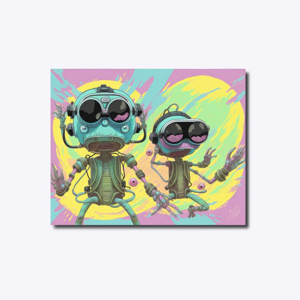 Robotic Space Trip - Paint By Numbers