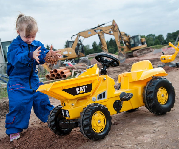 Muovinen Lasten Kippiauto - Keltainen ja Musta