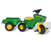 Rolly Toys - Rolly Toys Rolly-Kid John Deere 3-pyöräinen traktori perävaunulla