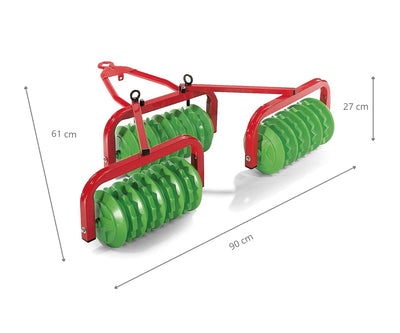 Rolly Toysin Waly Rolly Cambridge -traktori, punainen ja valkoinen, leikkikäyttöön.