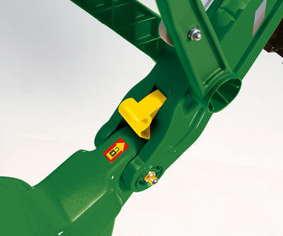 Muovinen lasten kaivuri-lelu, John Deere -tyylinen