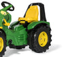 Rolly Toys -merkkinen traktori malli Rolly X-Track Premium John Deere 8400R, jossa mukana lapiomainen kauha.