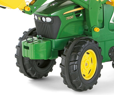 Rolly Toys 710027 -traktori, Rolly Farmtrac John Deere 7930, keltainen traktori lasten leikkikäyttöön.