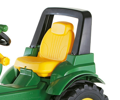 Rolly Toys 710027 traktori, Rolly Farmtrac John Deere 7930, keltainen traktori leikkiauto, jossa on etukuormaaja.