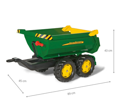 Rolly Toys Rolly Halfpipe Perävaunu John Deere 2-Akselinen - Vuodevaatteet.fi