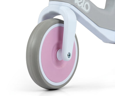 Värikäs pinkki tasapainopyörä lapsille.