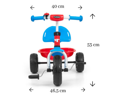 Turbo Cool kolmipyörä Punainen