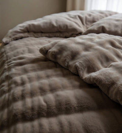 Pussilakanasetti Pom Pom Taupe