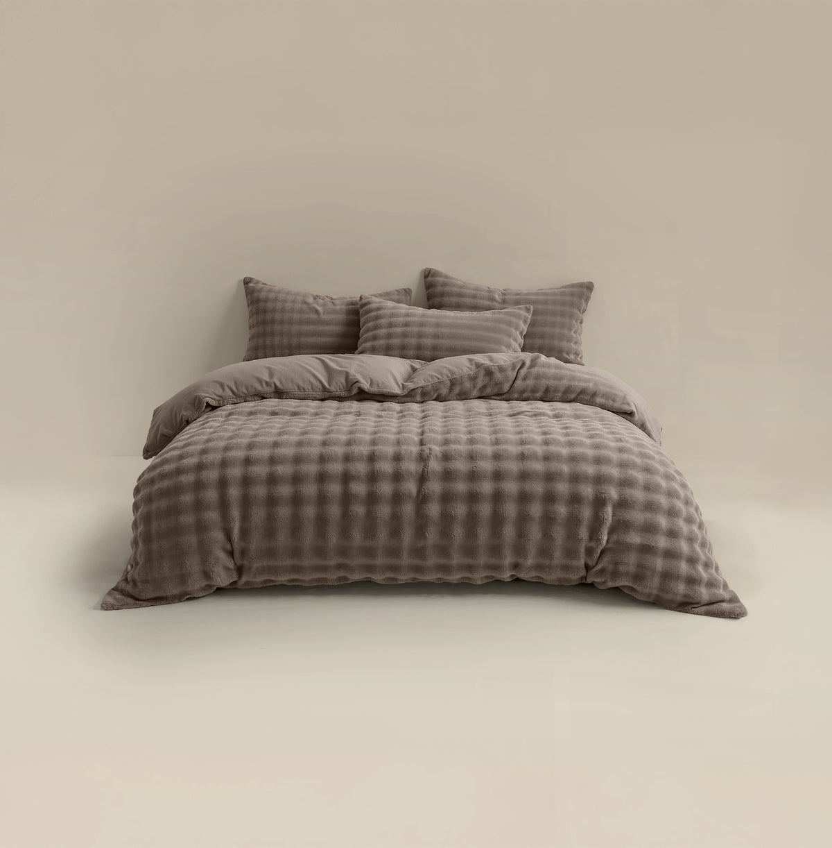 Pussilakanasetti Pom Pom Taupe
