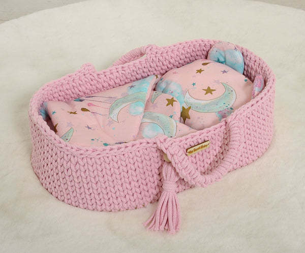My Sweet Baby - Nuken kapalokääre tyynyllä - kuut vaaleanpunainen
