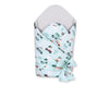 Baby nest 2in1 with stiffening with bow - mint rabbits