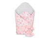 Baby nest 2in1 with stiffening with bow - ballerinas pink/powder pink
