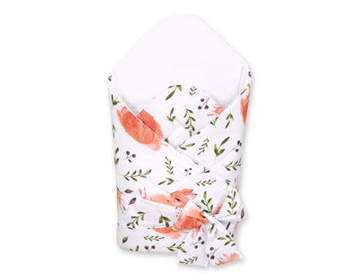 Baby nest 2in1 with stiffening with bow - white squirrel