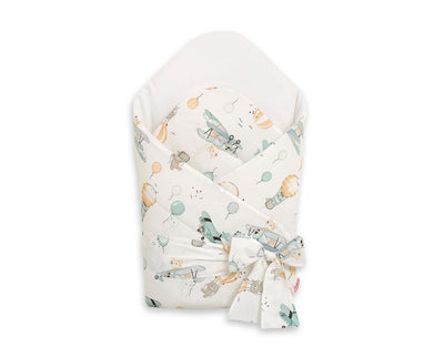 Baby nest 2in1 with stiffening with bow - sky adventure