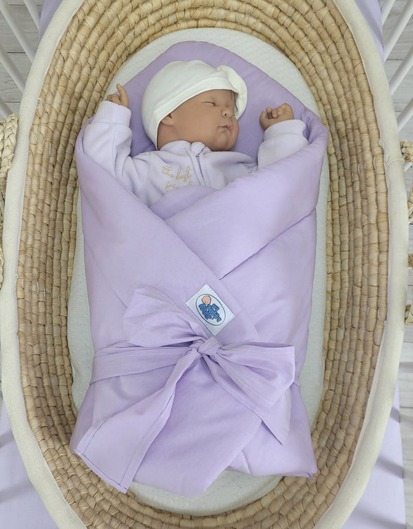 My Sweet Baby - Kaksipuolinen vauvanpesä rusetilla - liila