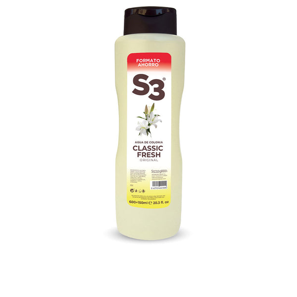 S3 S-3 classic fresh cologne 750 ml | Vuodevaatteet.fi