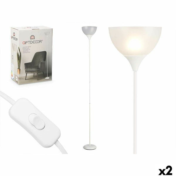 Valkoinen Lattialamppu Gift Decor 60 W