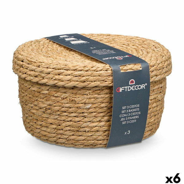 Luonnonkuituinen Korisetti Gift Decor, 6 osaa