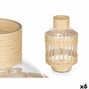 Gift Decor koristepullo lasia ja rottinkia, 6 kpl