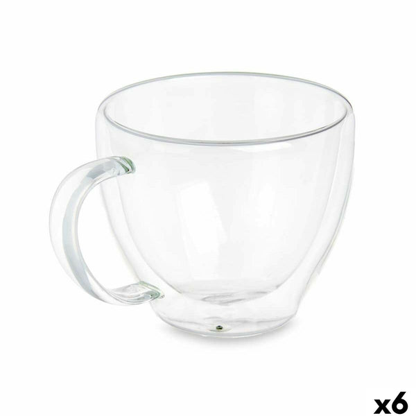 Vivalto Läpinäkyvä Borosilikaattilasi Tee- ja Kahvikuppi 140 ml, 6 kpl