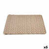 Berilo kylpymatto beige PVC 50x50 cm (6 kpl)
