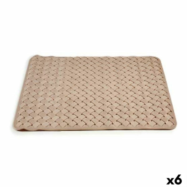 Berilo kylpymatto beige PVC 50x50 cm (6 kpl)