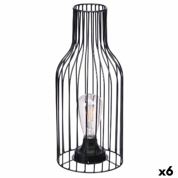 Gift Decor Musta Pöytälamppu Pullo 6-osainen