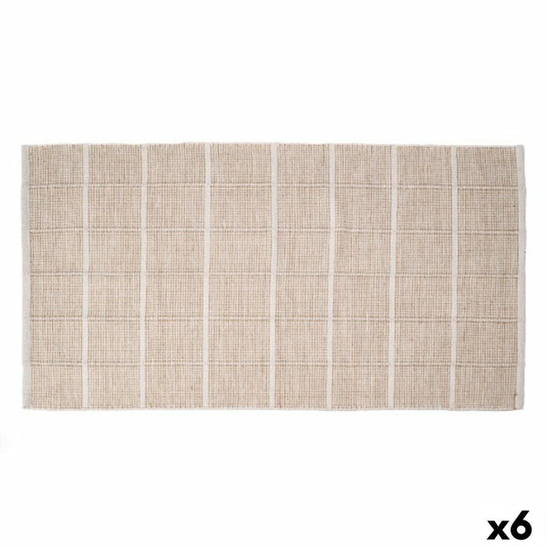 Beige Matto Kehyskuviolla 140 x 80 cm (6 osaa)