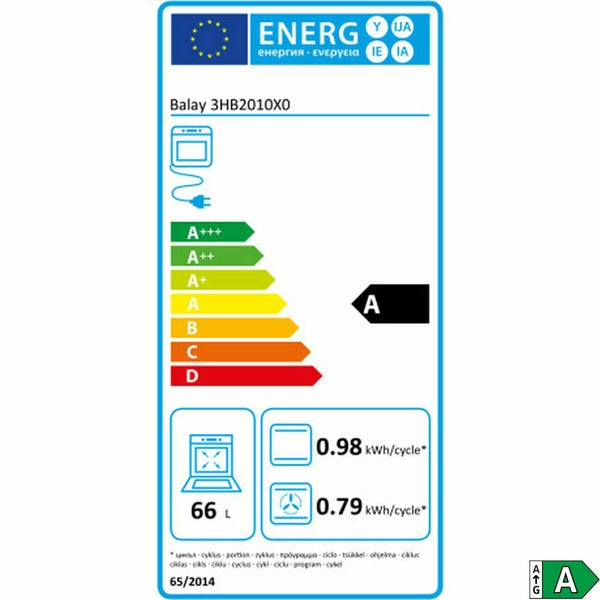 Balay 66L Sähköuuni Ruostumatonta Terästä