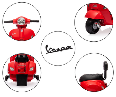 Sähköskootteri Mini Vespa Gts Punainen - Vuodevaatteet.fi