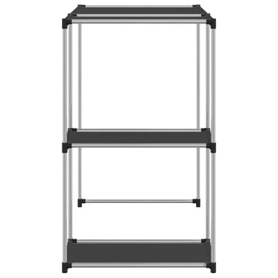 Säilytyshylly pesukoneen ylle musta 87x55x90,5 cm rauta