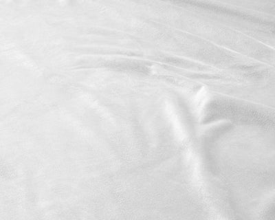 Sametti muotoonommeltu lakana Valkoinen - Vuodevaatteet